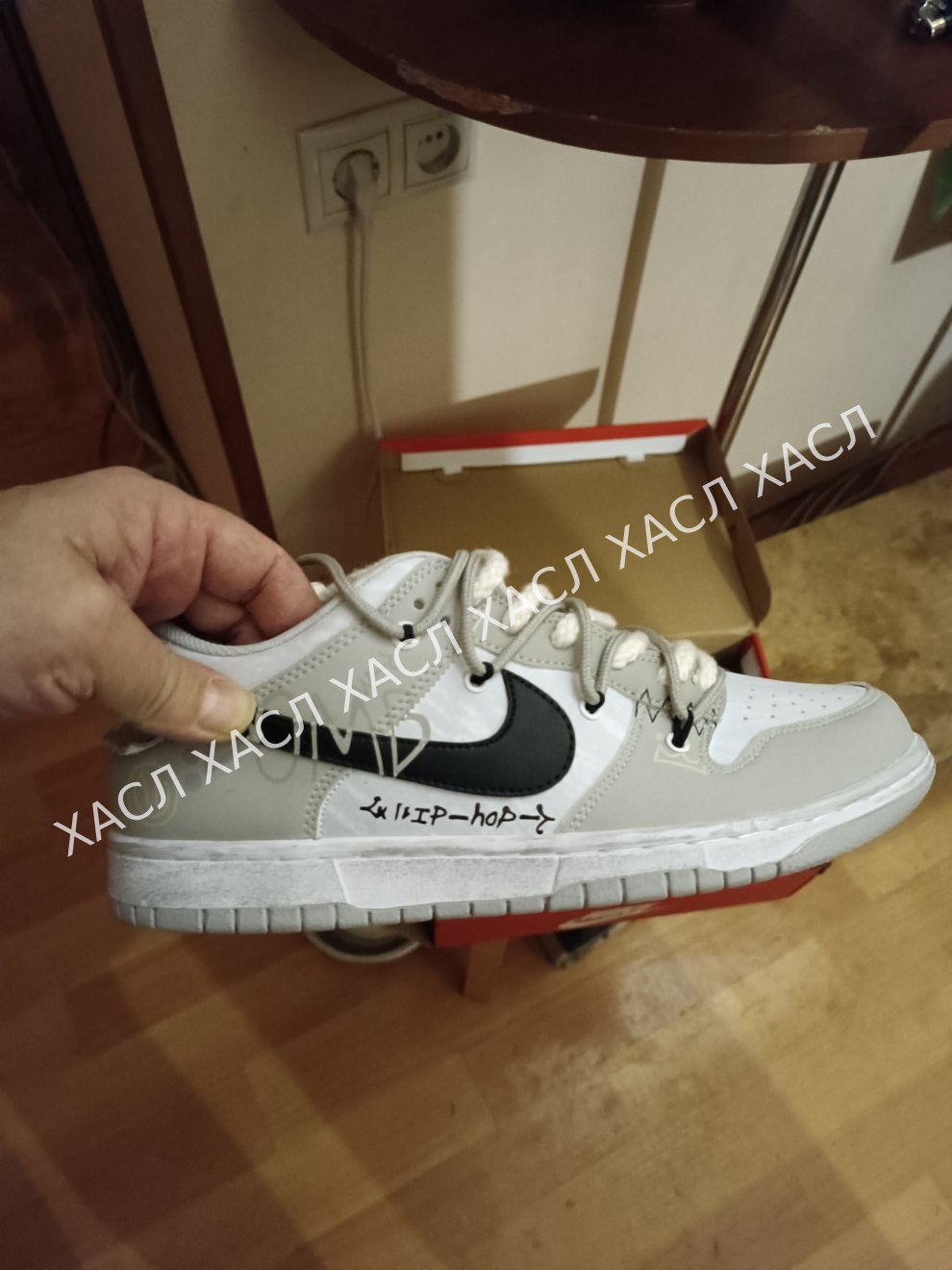 Кроссовки Nike SB Dunk Low x OFF-White цвет Серый цвет Серый